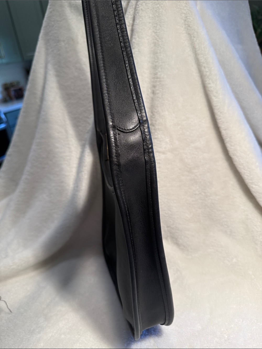 Vintage Coach Ergo 9020 Black Leather Shoulder Bag - Picture 5 of 13